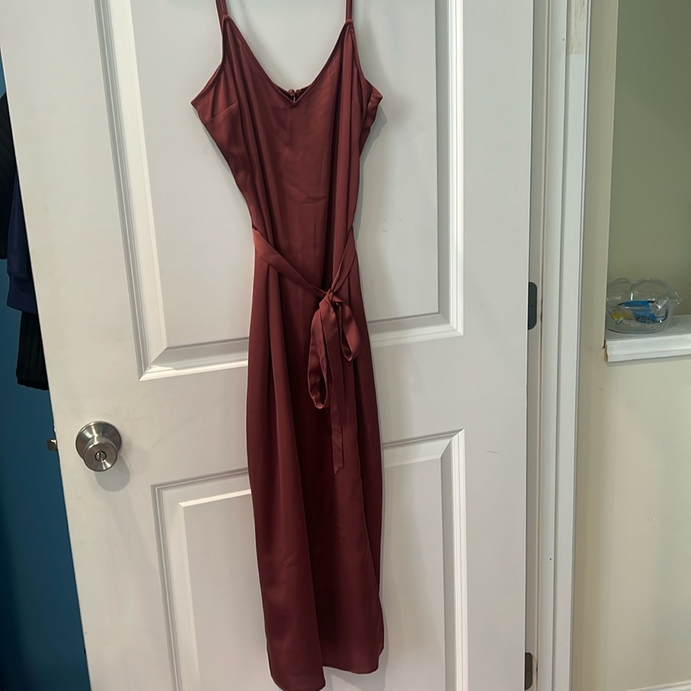 Abercrombie silk slip dress